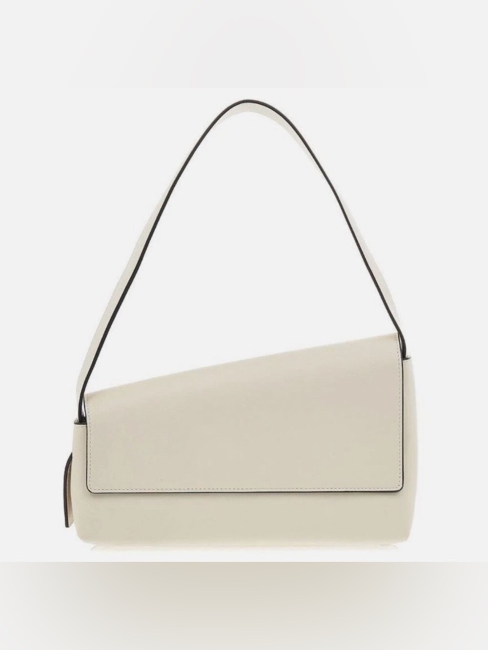 STAUD white acute angle shoulder bag